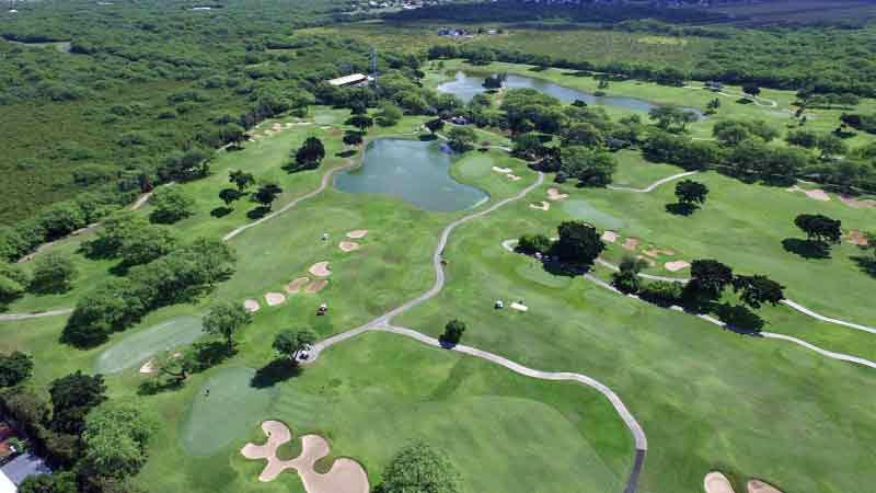 Holes 4 -15 at Ewa Beach Golf on island of Oahu