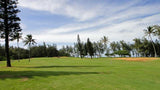 Teeing it up on the front nine going out towards the ocean