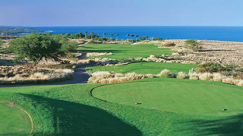 Hapuna Golf Course Hawaii with amazing ocean views