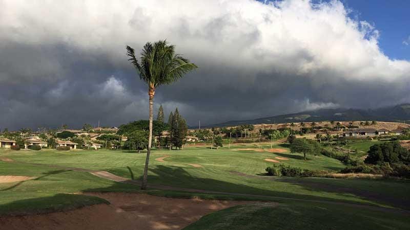 Kaanapali Kai 7th hole looking towards West Maui Mountains