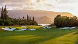 Princeville Makai 2nd green at sunset