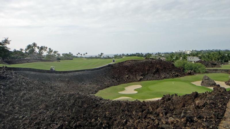 Mauna Lani North 17 green and 18 teebox