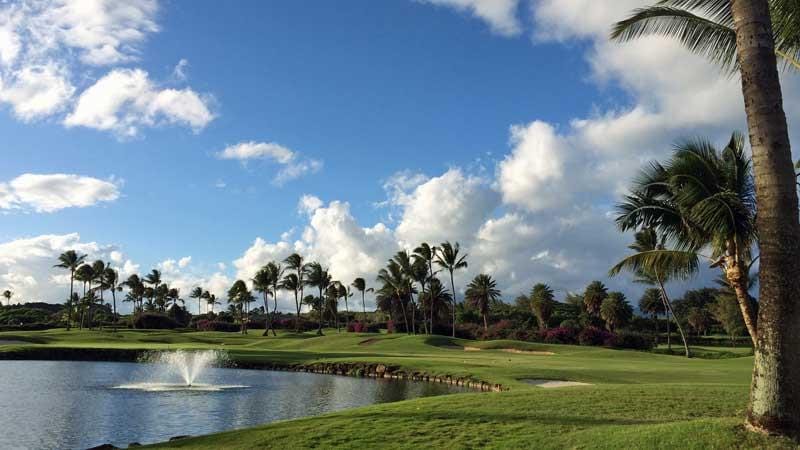 18th green Poipu Bay Kauai