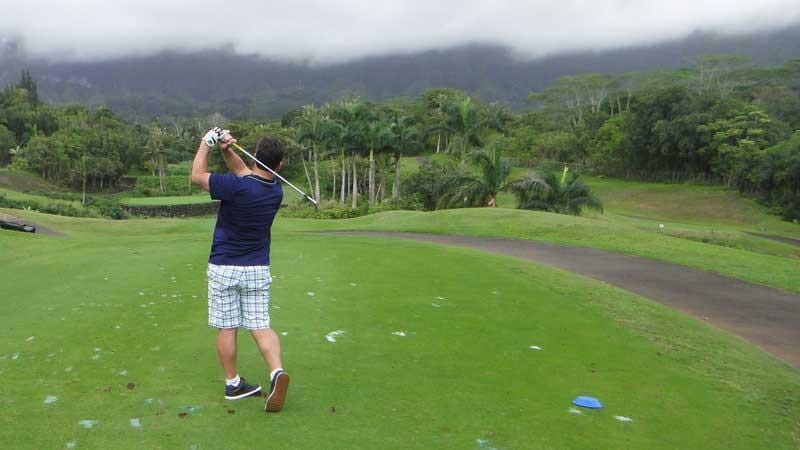 Royal Hawaiian hitting from the back tee's at the 12th