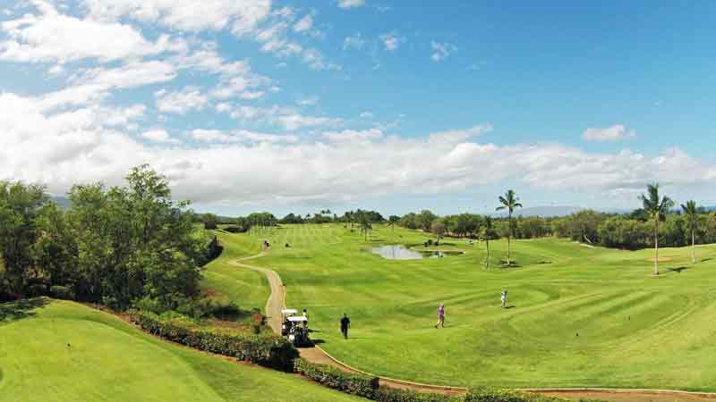 Elleair First Hole and ninth green
