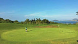 Bay View 14th green with beautiful ocean views