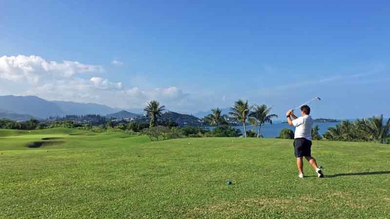 Teeing it up at Bay View on Oahu