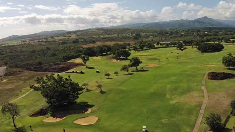 Kiahuna Golf Club aerial view of back nine holes
