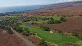 Hapuna Golf Course 9th hole and ocean views from Drone