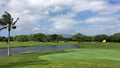 Putting green beside a pond at Ewa Beach Country Club