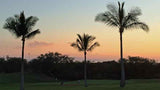 sunset over the 9th green Maui Nui Golf Course Maui