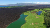 The second, third and seventh holes at Waikoloa Kings
