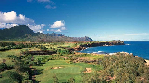 Poipiu Bay Golf Course Magnificent views of holes 14-16