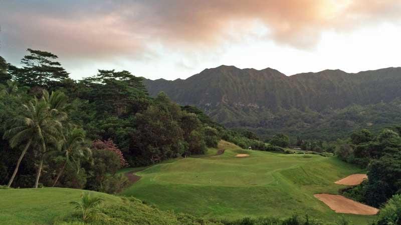 The 17th hole at  Royal Hawaiian