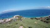Kaanapali Royal aerial view from drone high up with views of Lanai and Molokai