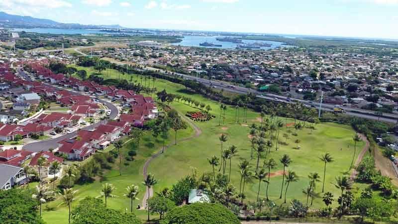 Aerial Shot Waikele Country Club Hawaii Tee Times